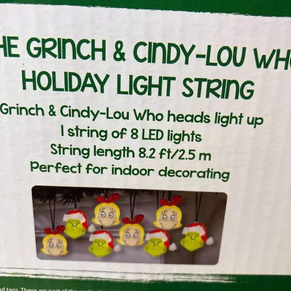 The Grinch & Cindy-lou Holiday Light String